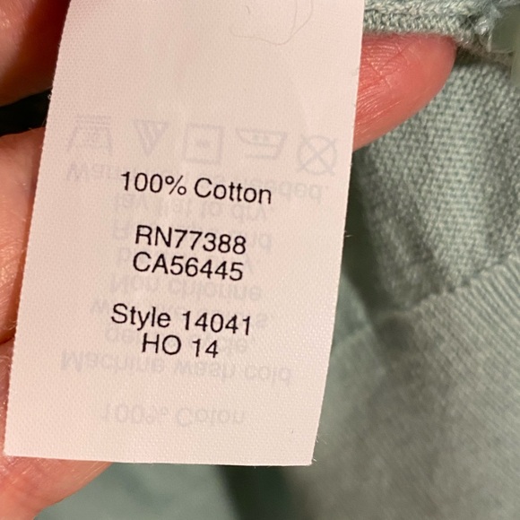 J.Crew The Clare Cotton Cardigan Sweater Green XL - Picture 4 of 5